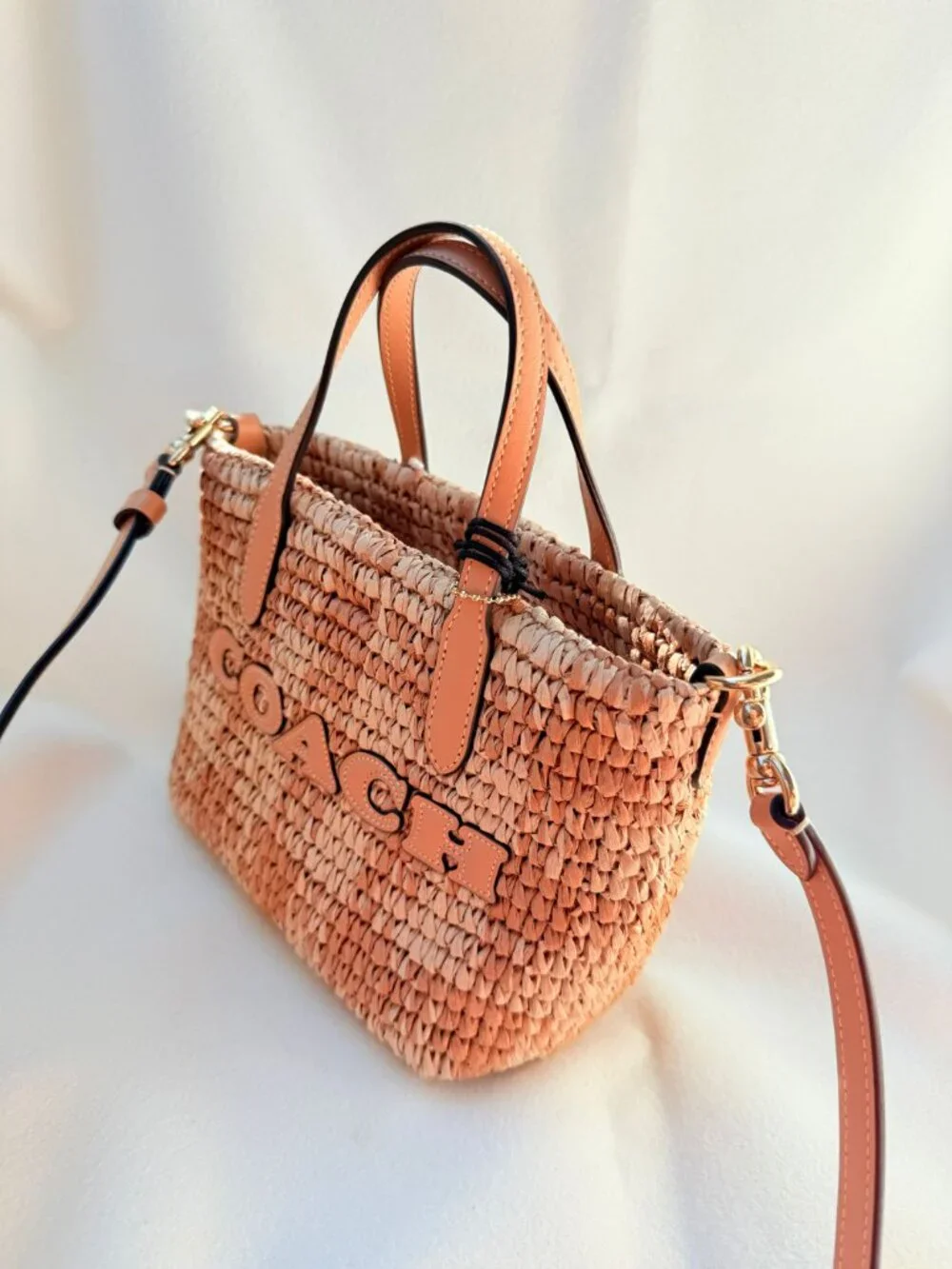 coach City Mini Tote Bag With Gingham Print ceu31